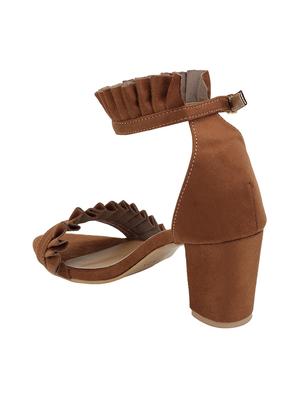 tan back strap sandals - 16938013 - Standard Image - 3