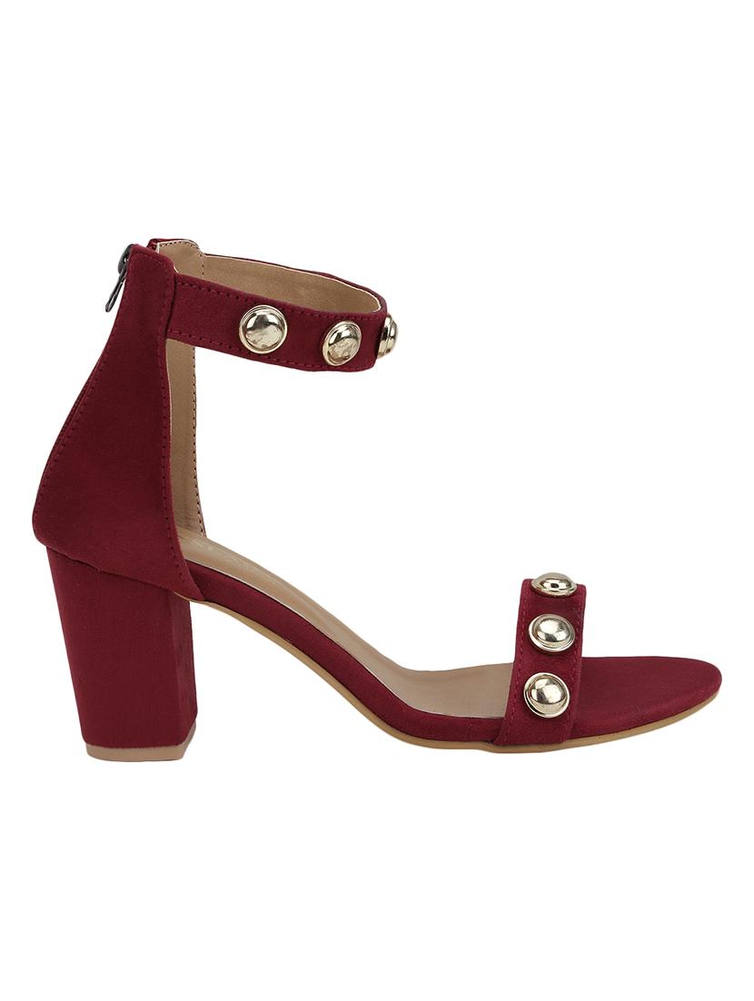 maroon back strap sandals - 16938016 - Zoom Image - 2