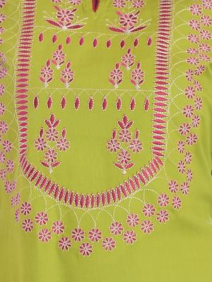 embroidered straight kurta - 16938783 - Standard Image - 4