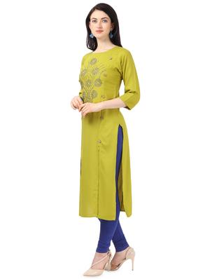 embellished straight kurta - 16939020 - Standard Image - 2