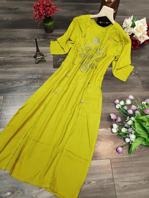 embellished straight kurta - 16939020 - Standard Image - 4