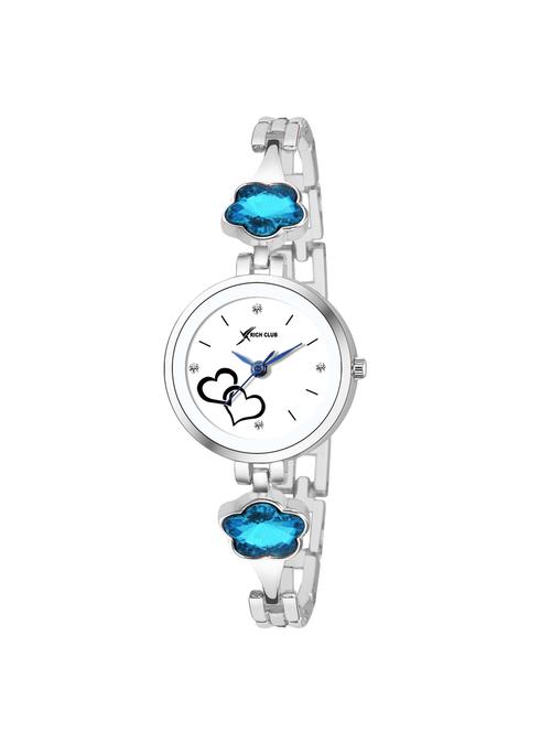 rc-5021 analogue white heart dial metal strap analog watch - for women - 16939126 - Standard Image - 1