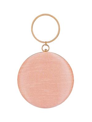 pink faux silk box clutch - 16939273 - Standard Image - 2