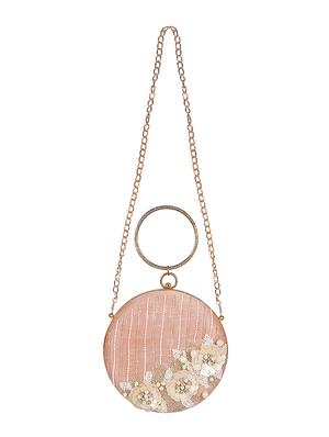 pink faux silk box clutch - 16939273 - Standard Image - 5