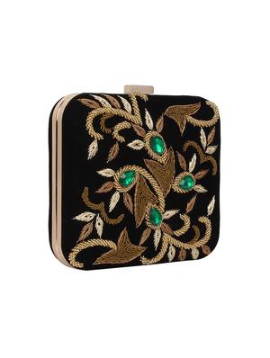 black velvet box clutch - 16939278 - Standard Image - 4