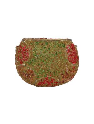 gold metal box clutch - 16939310 - Standard Image - 2