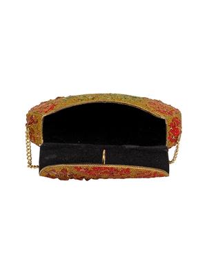 gold metal box clutch - 16939310 - Standard Image - 3