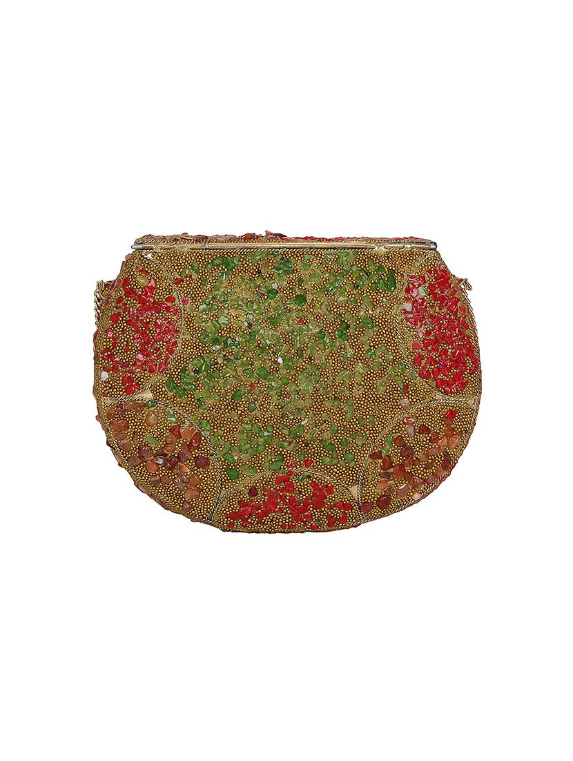 gold metal box clutch - 16939310 - Zoom Image - 2