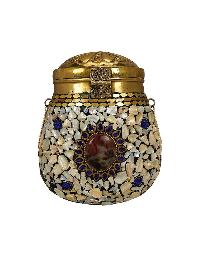 multi colored metal ethnic sling bag - 16939315 - Zoom Image - 2