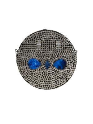 silver metal box clutch - 16939320 - Standard Image - 2