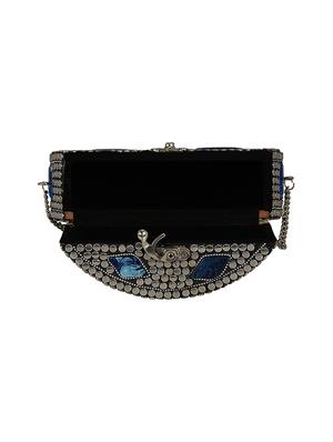 silver metal box clutch - 16939320 - Standard Image - 3
