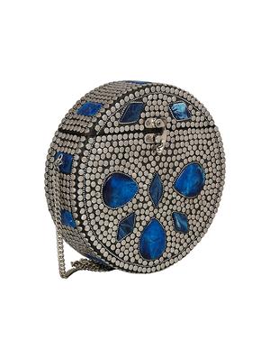 silver metal box clutch - 16939320 - Standard Image - 4