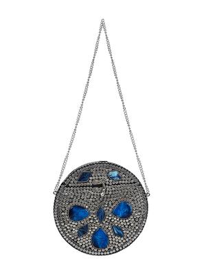 silver metal box clutch - 16939320 - Standard Image - 5