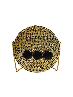 gold metal box clutch - 16939321 - Standard Image - 2