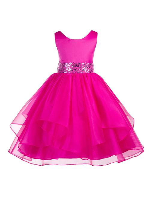 pink net frock - 16939325 - Standard Image - 1