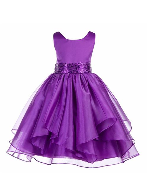 purple net frock - 16939331 - Standard Image - 1