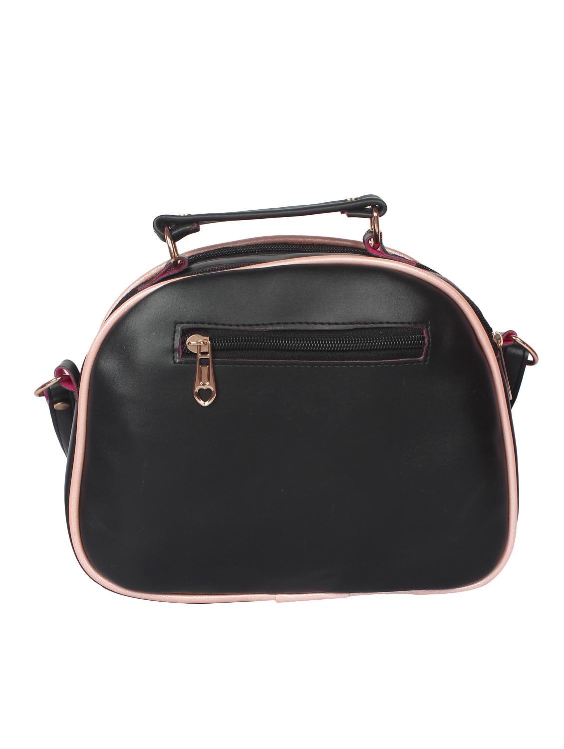 black leatherette (pu) regular sling bag - 16939935 - Zoom Image - 2