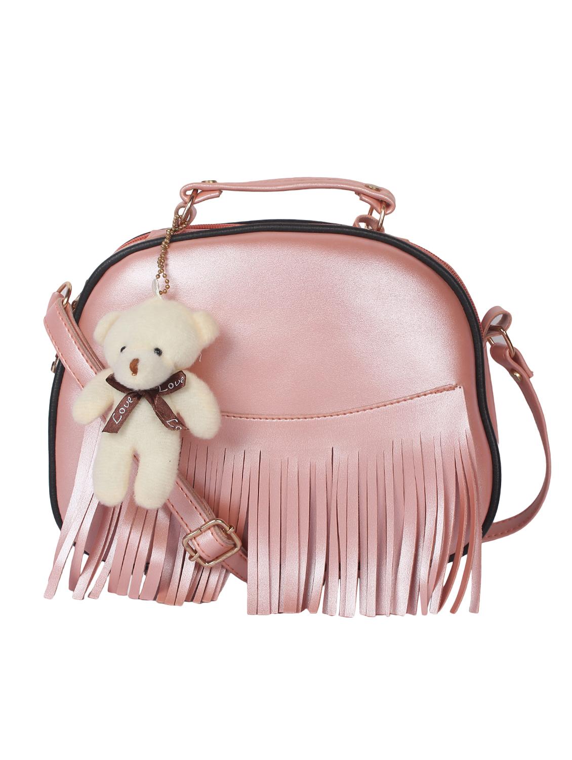 pink leatherette (pu) regular sling bag - 16939936 - Zoom Image - 1