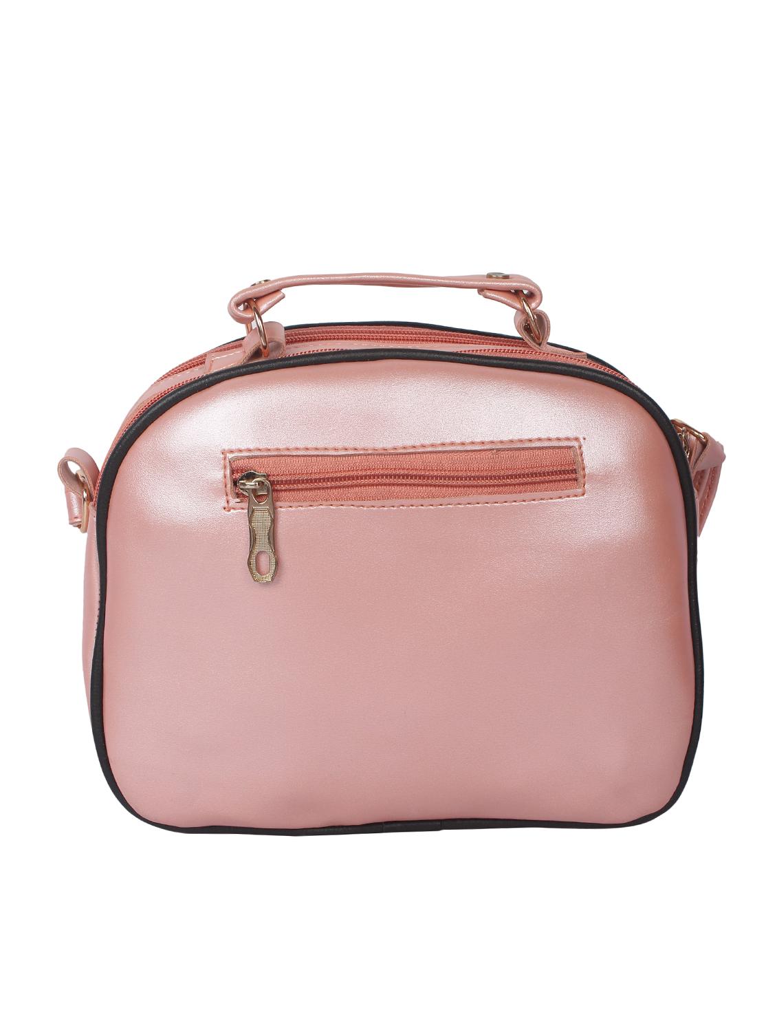 pink leatherette (pu) regular sling bag - 16939936 - Zoom Image - 2