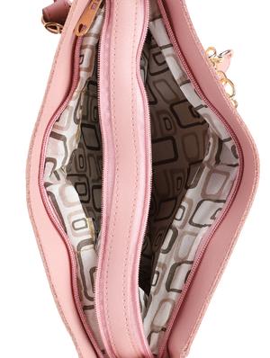 pink leatherette (pu) regular sling bag - 16939944 - Standard Image - 3