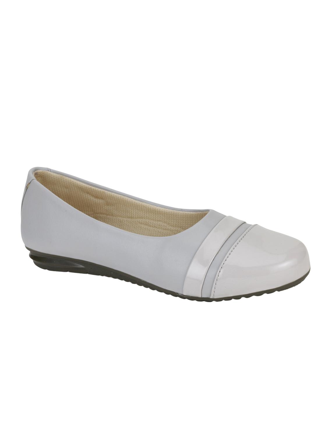 grey synthetic slip on ballerina - 16940172 - Zoom Image - 1