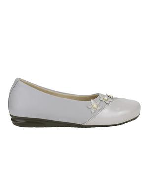 grey synthetic slip on ballerina - 16940176 - Standard Image - 2