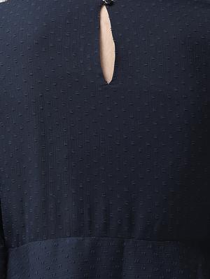 embroidered detail dobby a-line dress - 16940196 - Standard Image - 6