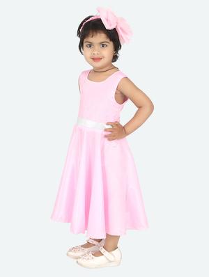 pink silk blend frock - 16940510 - Standard Image - 2