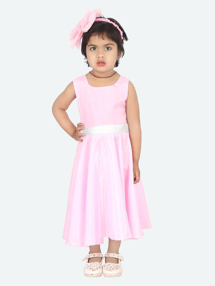pink silk blend frock - 16940510 - Zoom Image - 1
