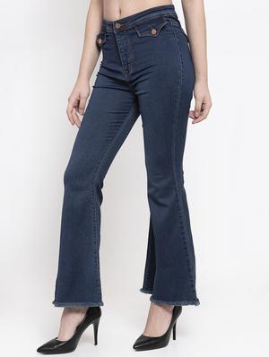 frayed hem bootcut jeans - 16940608 - Standard Image - 2