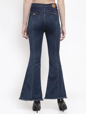 frayed hem bootcut jeans - 16940608 - Standard Image - 3