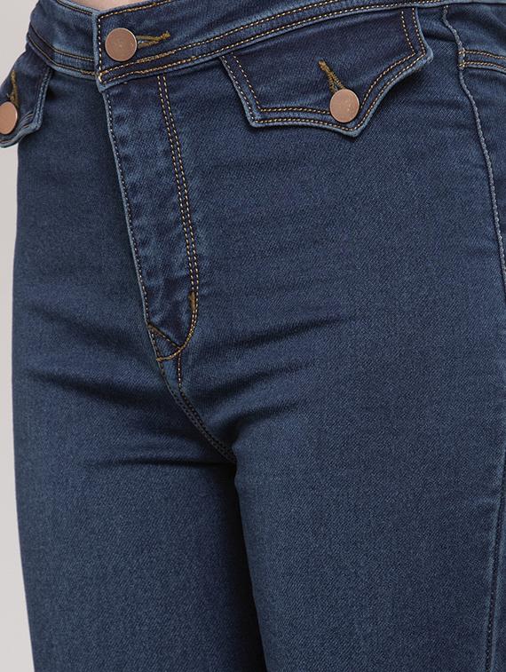 frayed hem bootcut jeans - 16940608 - Zoom Image - 5