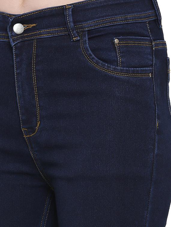 frayed hem bootcut jeans - 16940609 - Zoom Image - 5