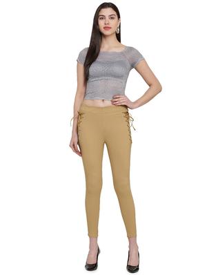 lace up neck mid rise jegging - 16940613 - Standard Image - 4
