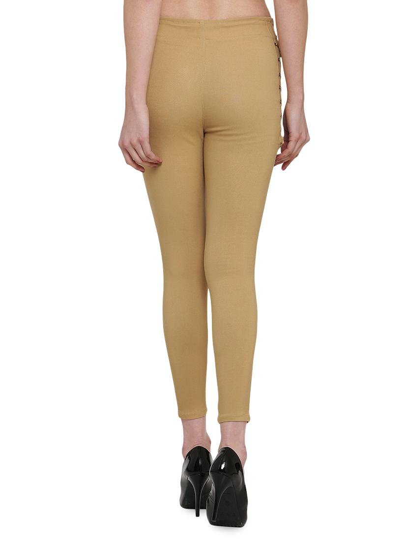 lace up neck mid rise jegging - 16940613 - Zoom Image - 3