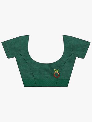 solid handloom saree with blouse - 16940669 - Standard Image - 4