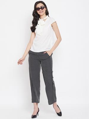 tie up neck solid top - 16941091 - Standard Image - 4