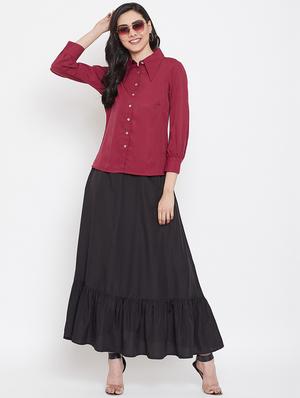 long sleeved solid shirt - 16941094 - Standard Image - 4