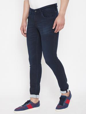 navy blue plain denim jeans - 16941118 - Standard Image - 2