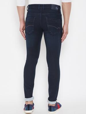 navy blue plain denim jeans - 16941118 - Standard Image - 3