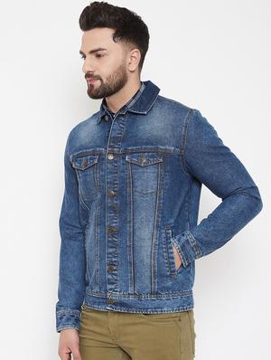 blue washed denim jacket - 16941157 - Standard Image - 2