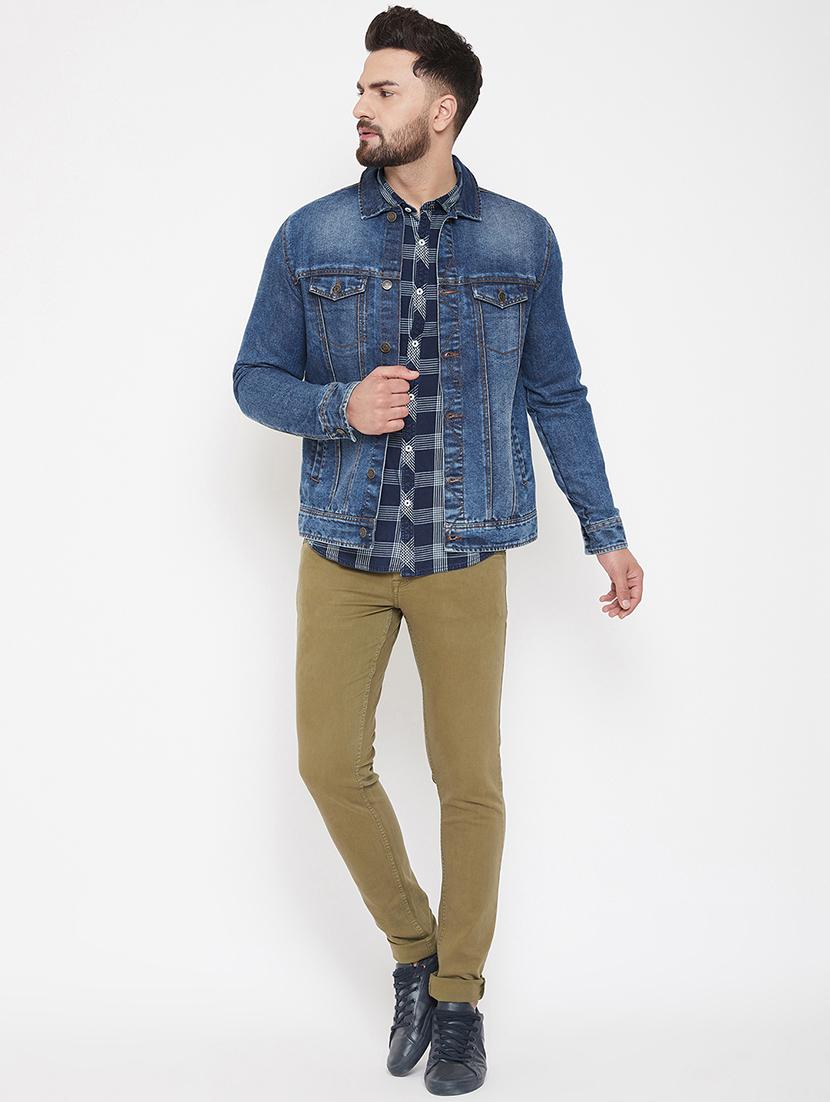 blue washed denim jacket - 16941157 - Zoom Image - 4
