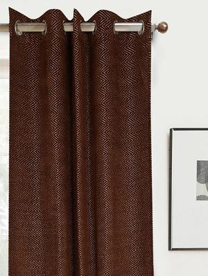 chenille & polyester blackout door curtains - 16941664 - Standard Image - 2
