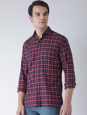 red checkered casual shirt - 16942227 - Standard Image - 2