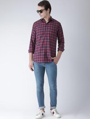 red checkered casual shirt - 16942227 - Standard Image - 4