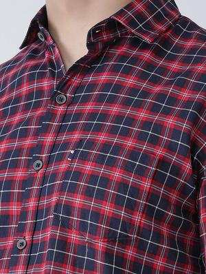 red checkered casual shirt - 16942227 - Standard Image - 5