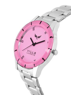 vills laurrens vl-7117 pink dial classy casual watch for women and girls - 16942328 - Standard Image - 2