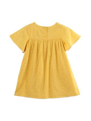 yoke embroidered dress - 16942817 - Standard Image - 2