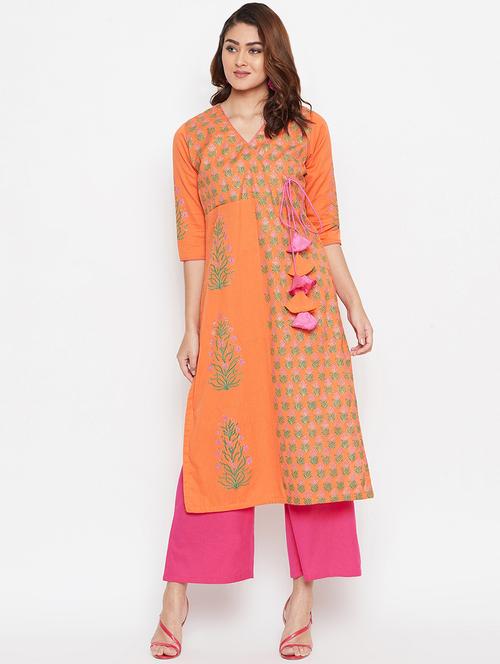 printed kurta palazzo set - 16943188 - Standard Image - 1