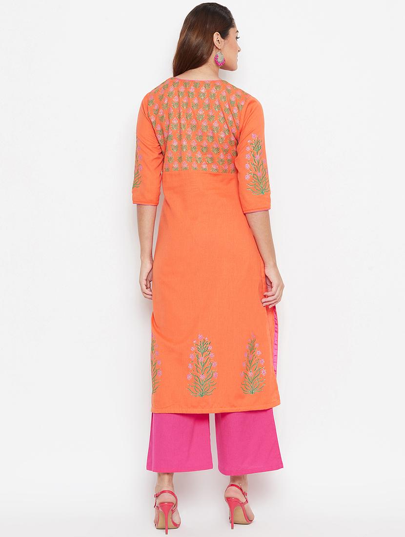 printed kurta palazzo set - 16943188 - Zoom Image - 3